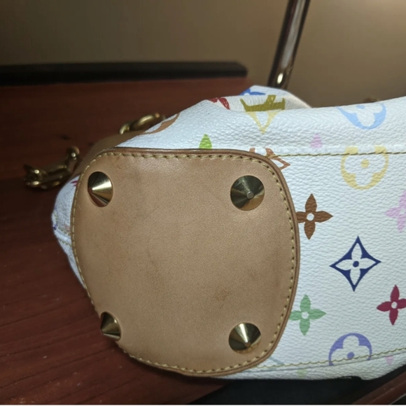 Auth LOUIS VUITTON JUDY PM HAND BAG MONOGRAM MULTI-COLOR White M40257 - Picture 8 of 14